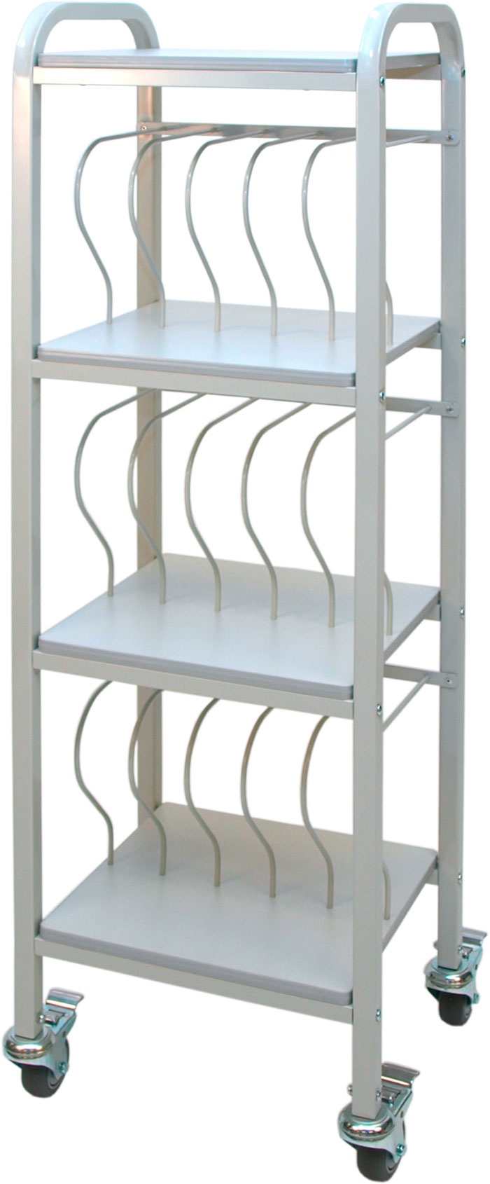 Medical Large Binder Chart Cart w/Vertical Racks - Standard, 24 Capacity