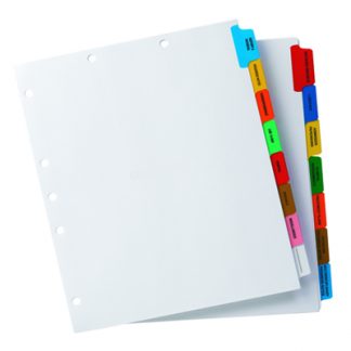 Chart Tab Divider Sets